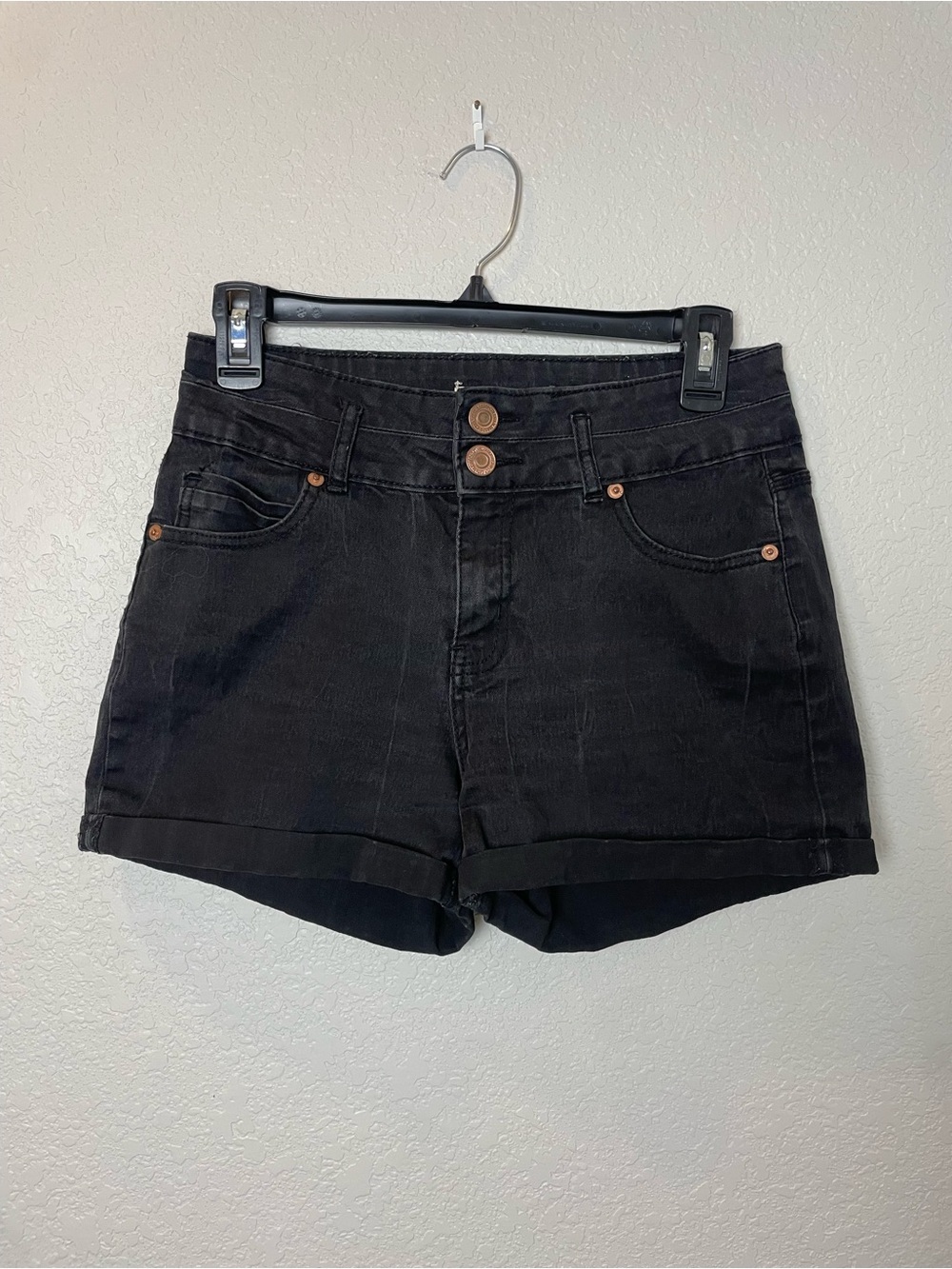 Cotton On High-Waist Black Denim Women’s Shorts Size 6